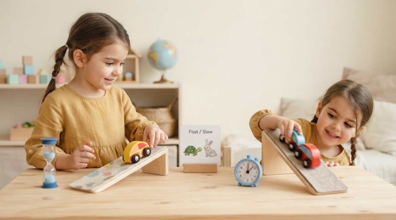 Fast / Slow Activity Cards for 5-Year-Old Kids