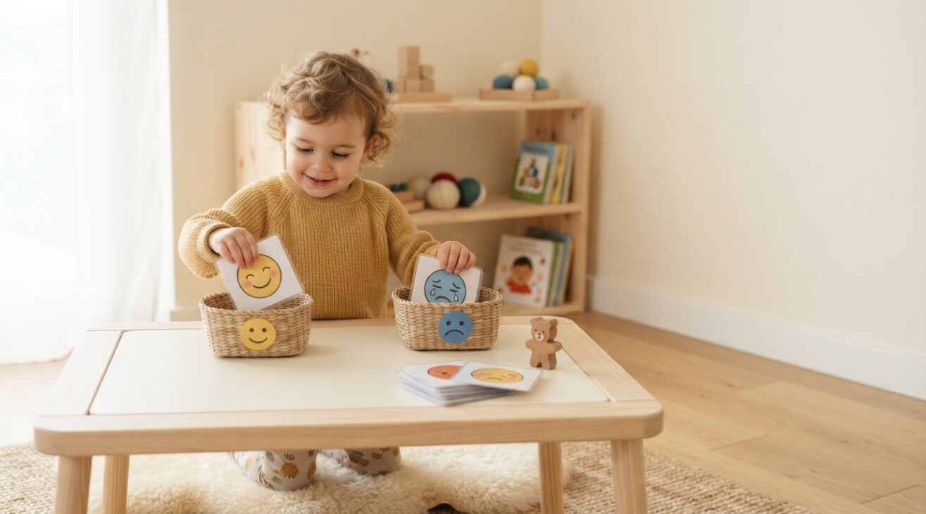 Feelings Vocabulary Activity Cards for 2-Year-Old Toddlers