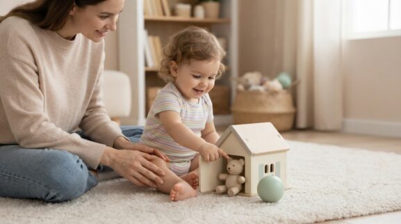 Find, Match & Learn: Positions & Spatial Words for 1 Year learning activity for a 1-year-old