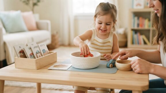 Find, Match & Learn: Positions & Spatial Words for 2 Years learning activity for a 2-year-old