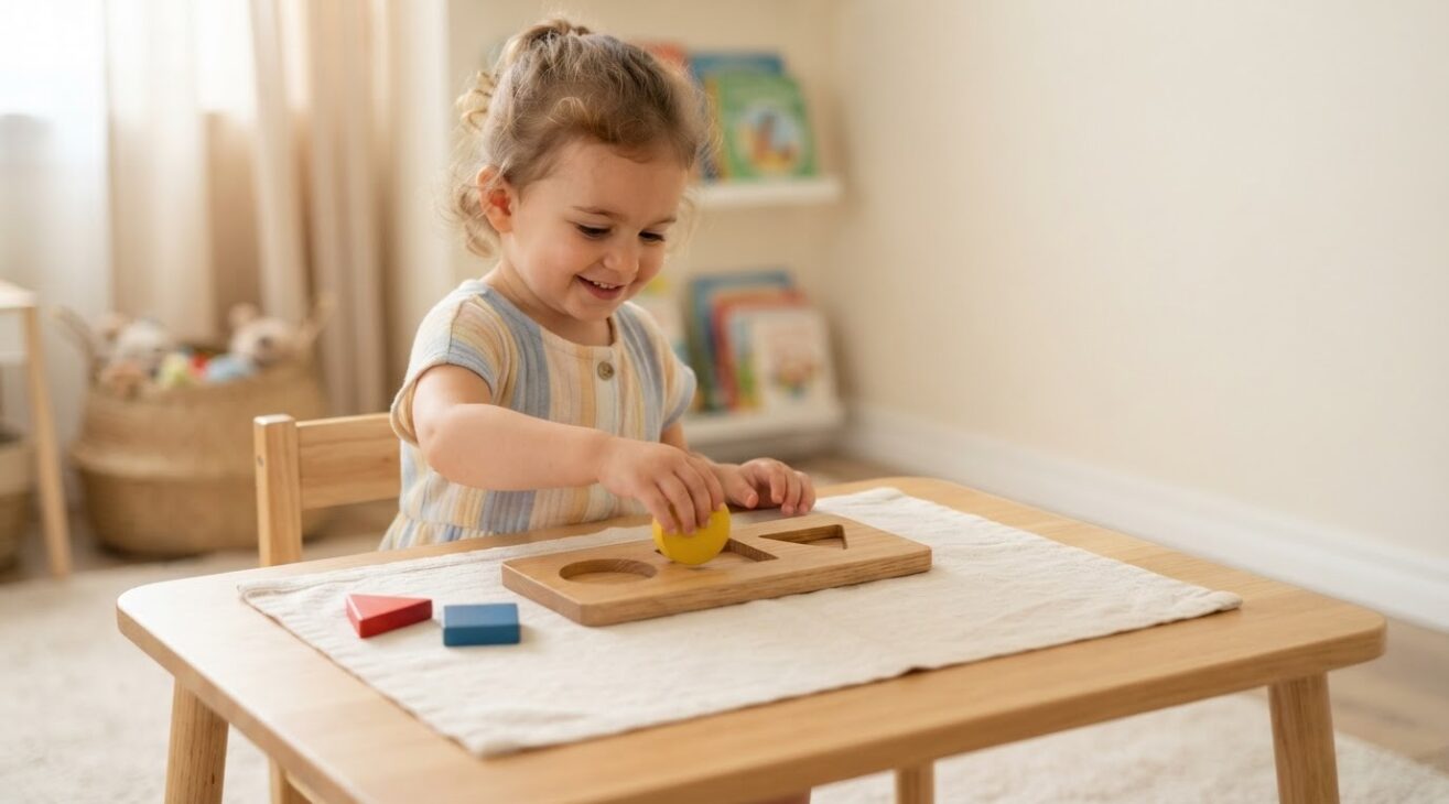 Find, Match & Learn: Shape Recognition for 2-Year-Old Toddlers