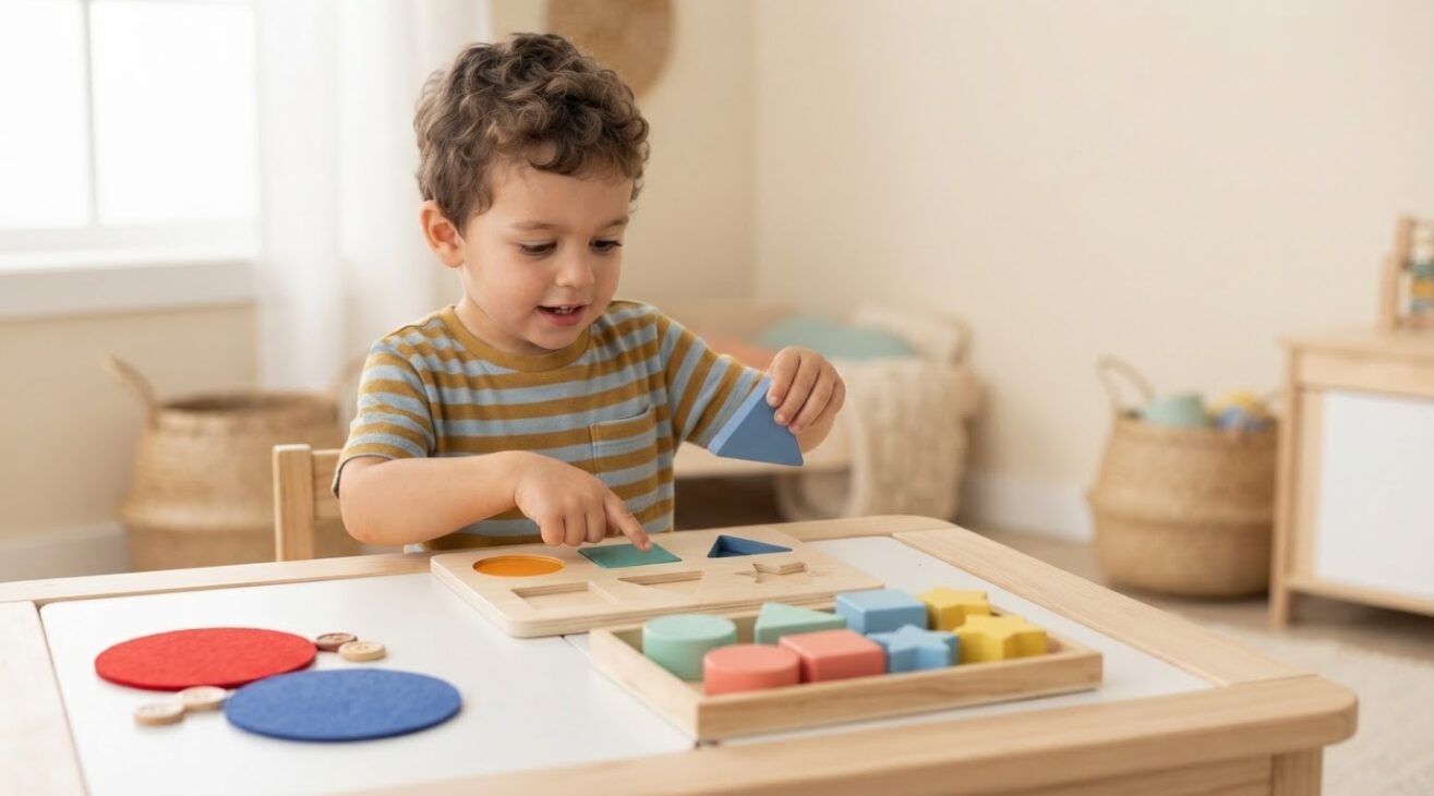 Find, Match & Learn: Shape Recognition for 4-Year-Old Kids