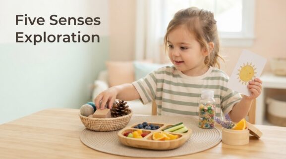 Five Senses learning activities for a 3-year-old