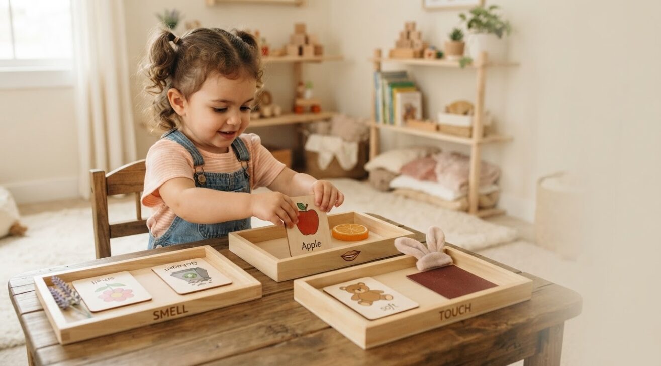 Five Senses Activity Cards for 2-Year-Old Toddlers