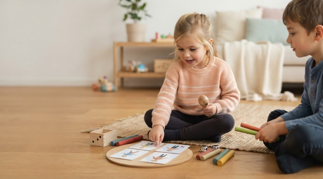 Freeze & Listening Games Activity Cards for 4-Year-Old Kids