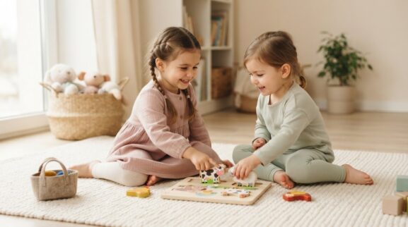 Friendship & Play With Others Activity Cards for 3 Years printable learning activity for a 3-year-old