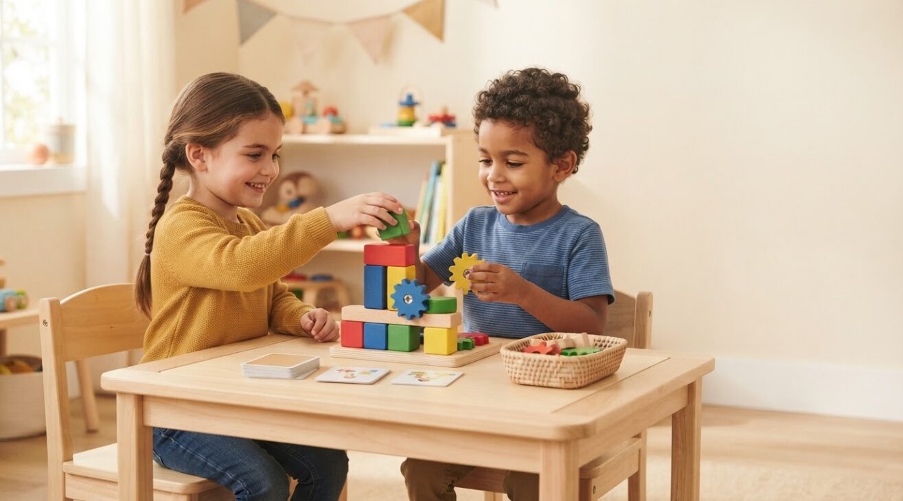 Friendship & Play With Others Activity Cards for 4-Year-Old Kids