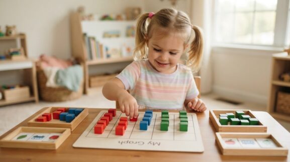 Graphing & Data Activity Cards for 3 Years printable learning activity for a 3-year-old