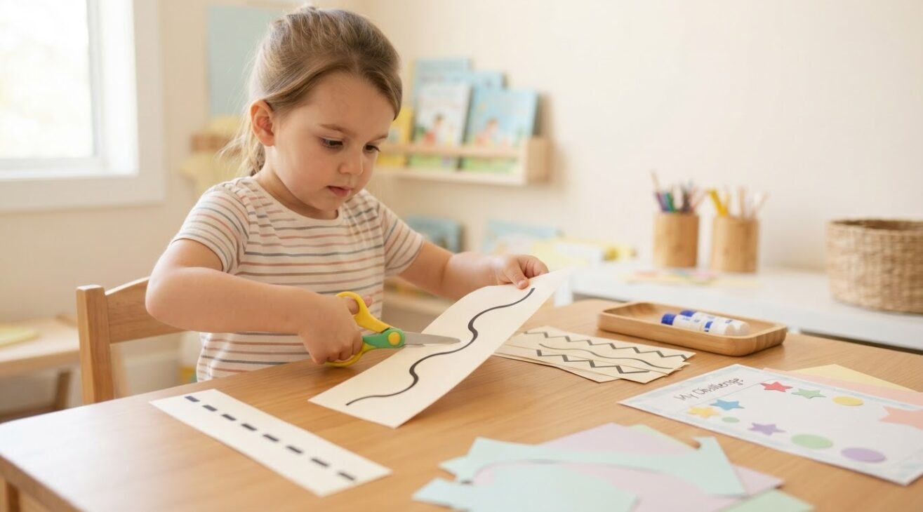 Hands-On Guide: Cutting & Paper Skills for 4-Year-Old Kids