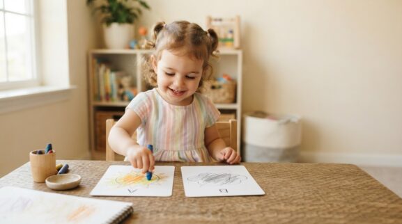Hands-On Guide: Drawing & Scribbling for 2 Years parent learning guide for a 2-year-old