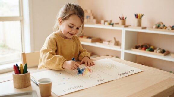 Hands-On Guide: Drawing & Scribbling for 4 Years parent learning guide for a 4-year-old