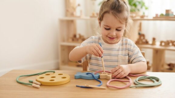 Hands-On Guide: Lacing & Threading for 4 Years parent learning guide for a 4-year-old