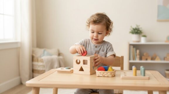 Hands-On Guide: Posting & Pegging for 1 Year parent learning guide for a 1-year-old