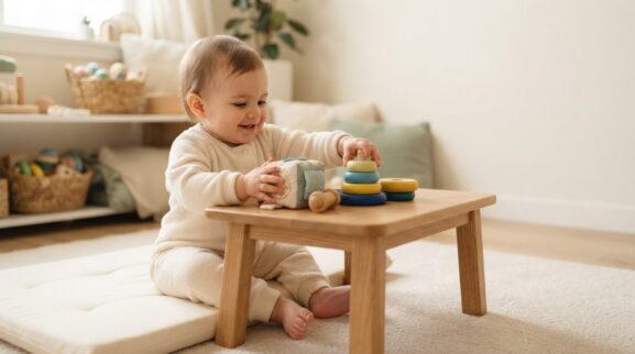 Hands-On Guide: Reaching & Grasping for 1 Year parent learning guide for a 1-year-old