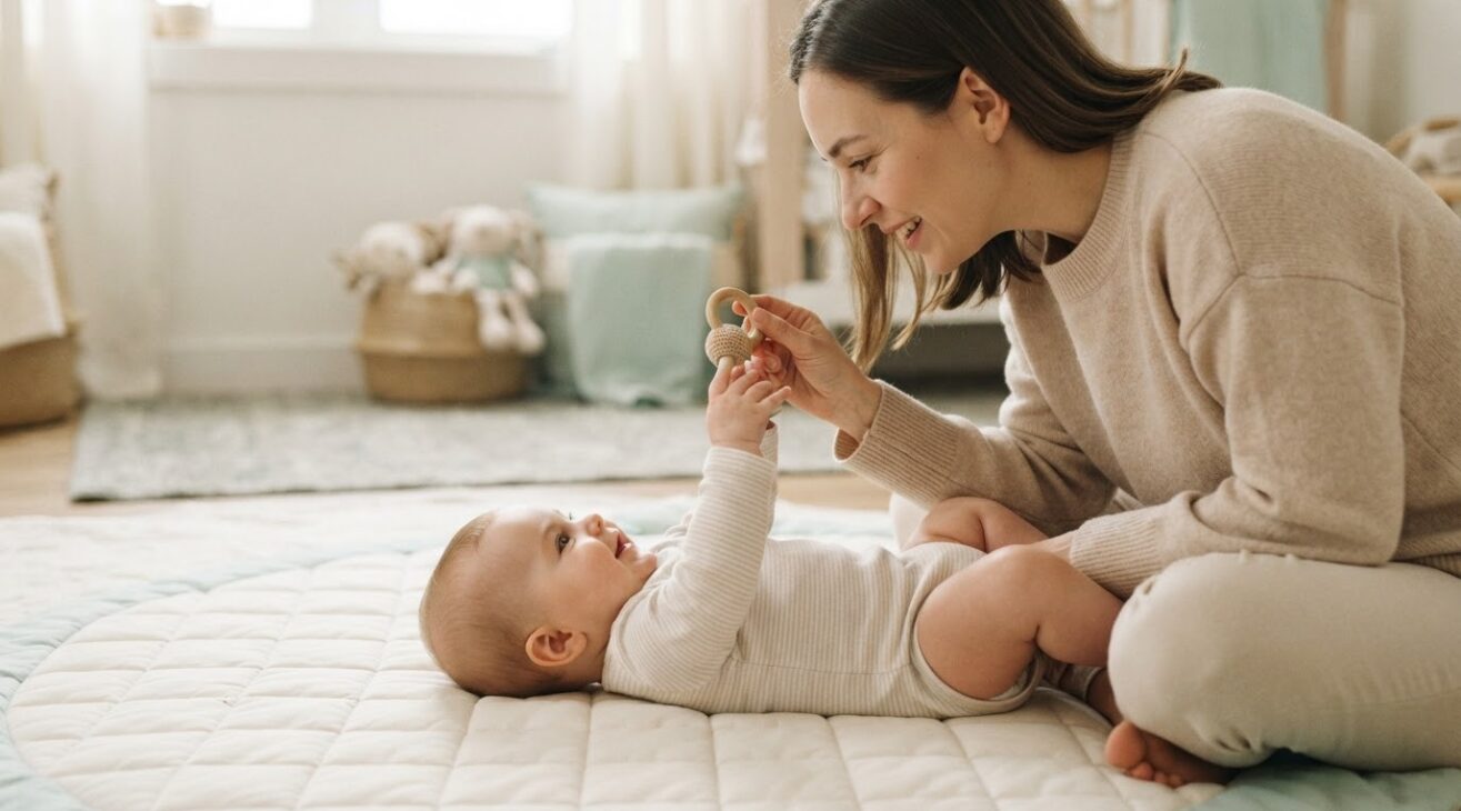 Hands-On Guide: Reaching & Grasping for Babies 4–6 Months
