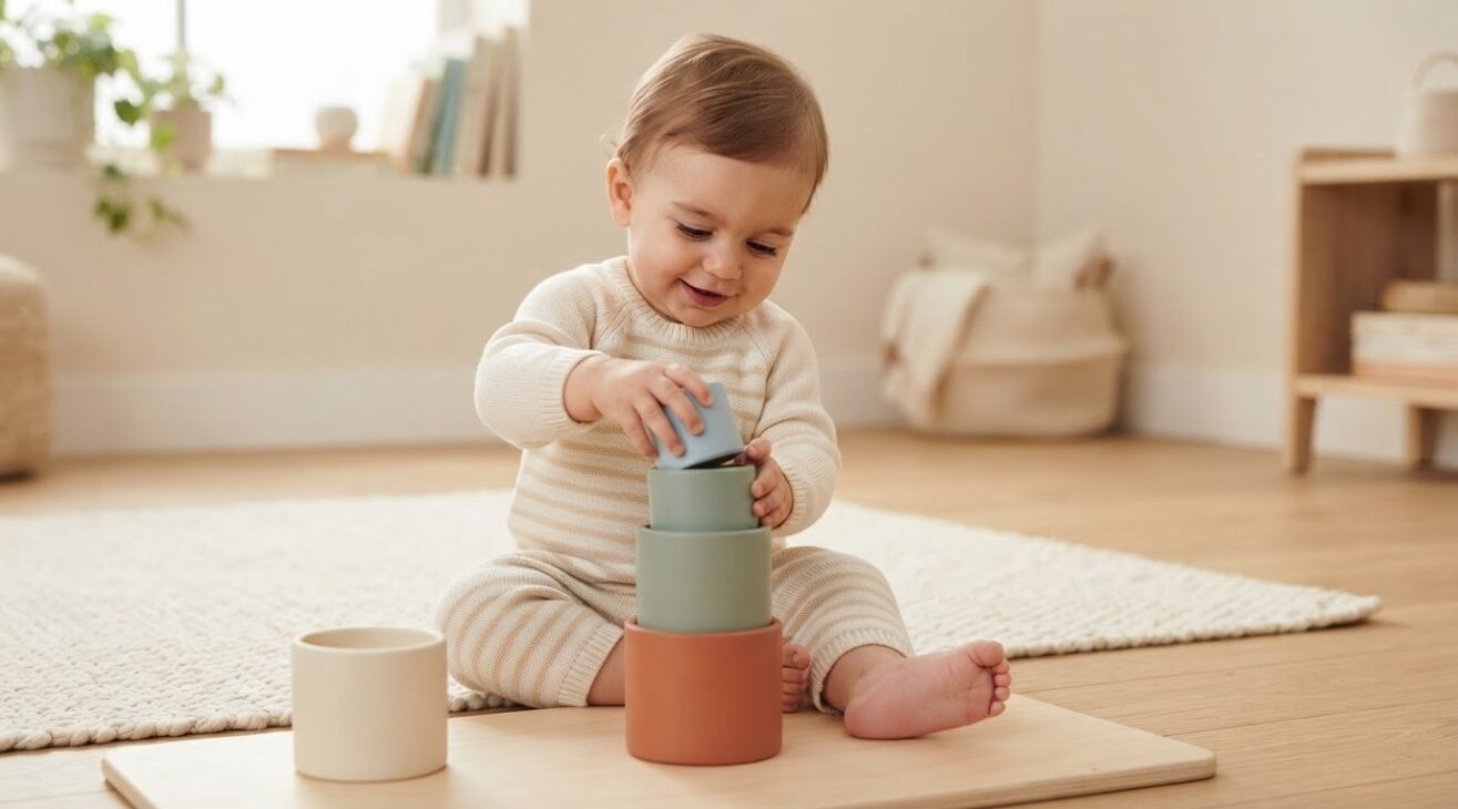 Hands-On Guide: Stacking & Nesting for Babies 10–11 Months