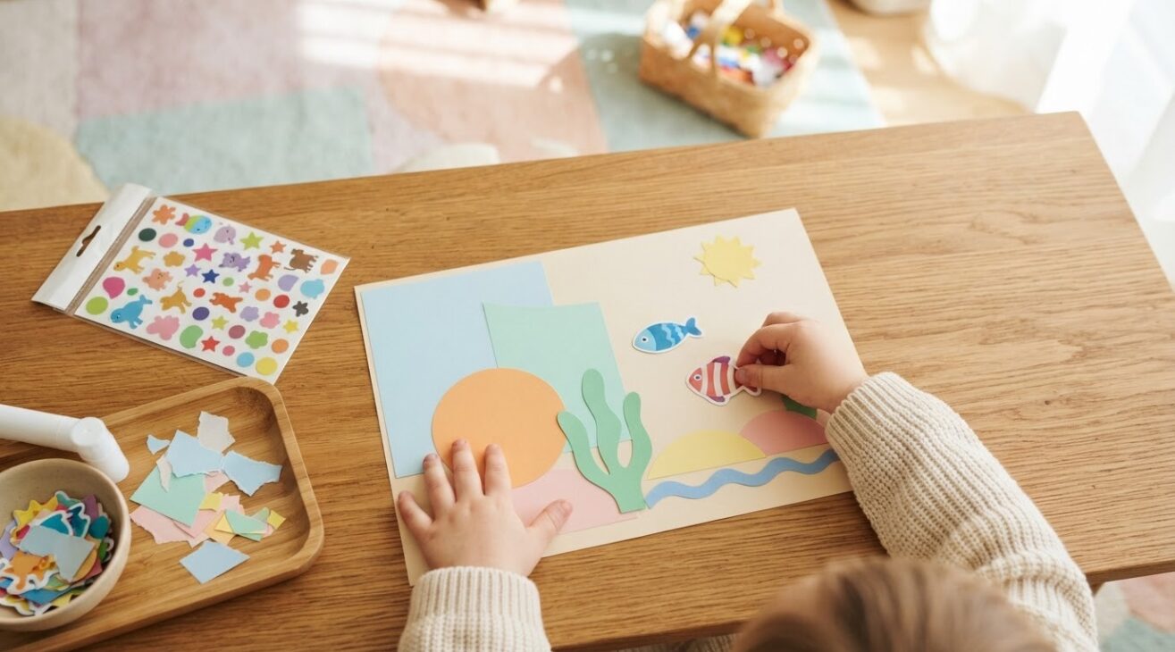 Hands-On Guide: Stickers & Collage for 3-Year-Old Toddlers