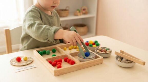 Hands-On Guide: Tongs / Tweezers for 4 Years parent learning guide for a 4-year-old