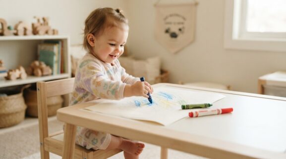 Hands-On Play: Drawing & Scribbling for 1 Year learning activity for a 1-year-old