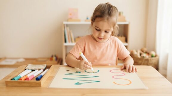 Hands-On Play: Pre-Writing Paths & Strokes for 5 Years learning activity for a 5-year-old