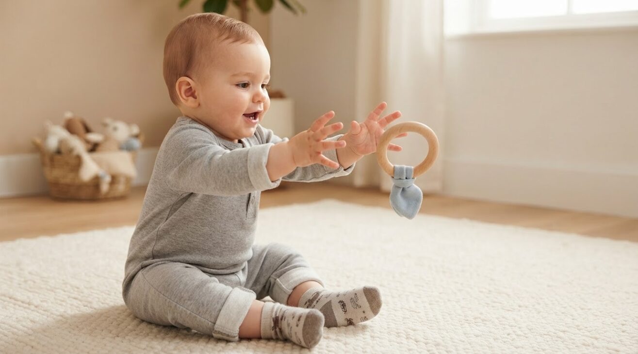 Hands-On Play: Reaching & Grasping for Babies 10–11 Months