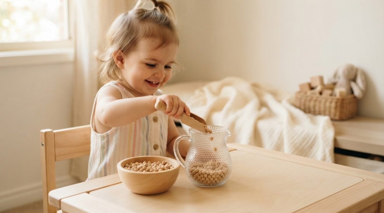 Hands-On Play: Scooping & Pouring for 1-Year-Old Toddlers