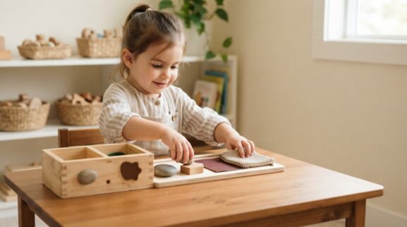 Hands-On Play: Sensory Textures for 2 Years learning activity for a 2-year-old