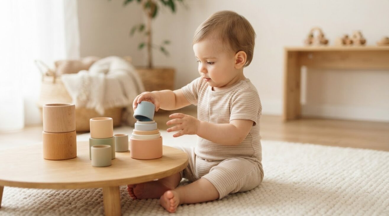 Hands-On Play: Stacking & Nesting for Babies 10–11 Months