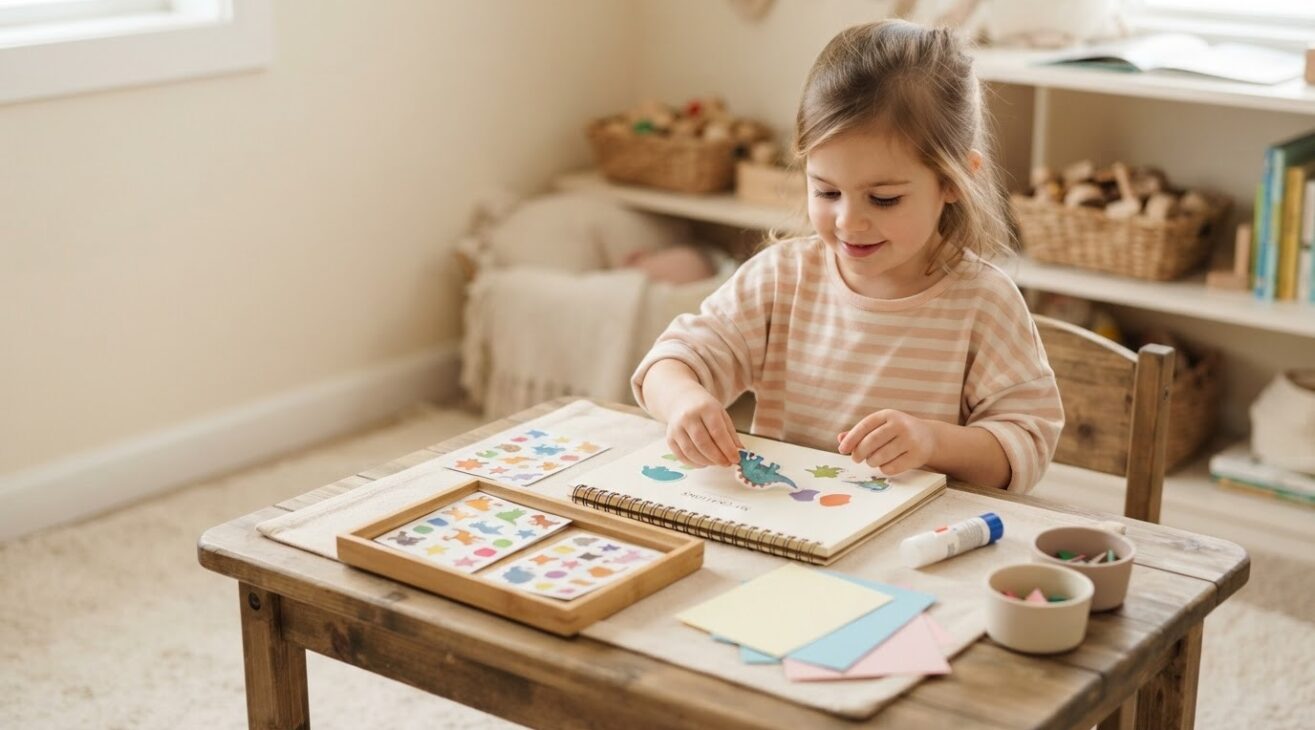 Hands-On Play: Stickers & Collage for 3-Year-Old Toddlers