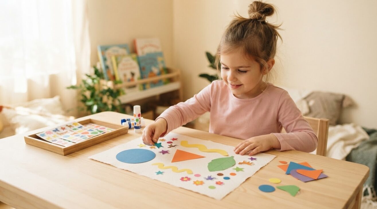Hands-On Play: Stickers & Collage for 5-Year-Old Kids