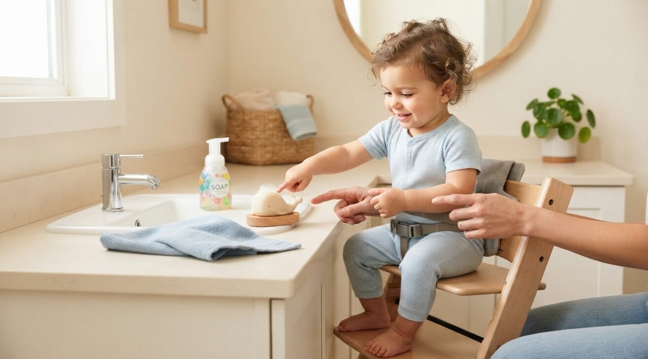 Handwashing Routine Activity Cards for 1-Year-Old Toddlers