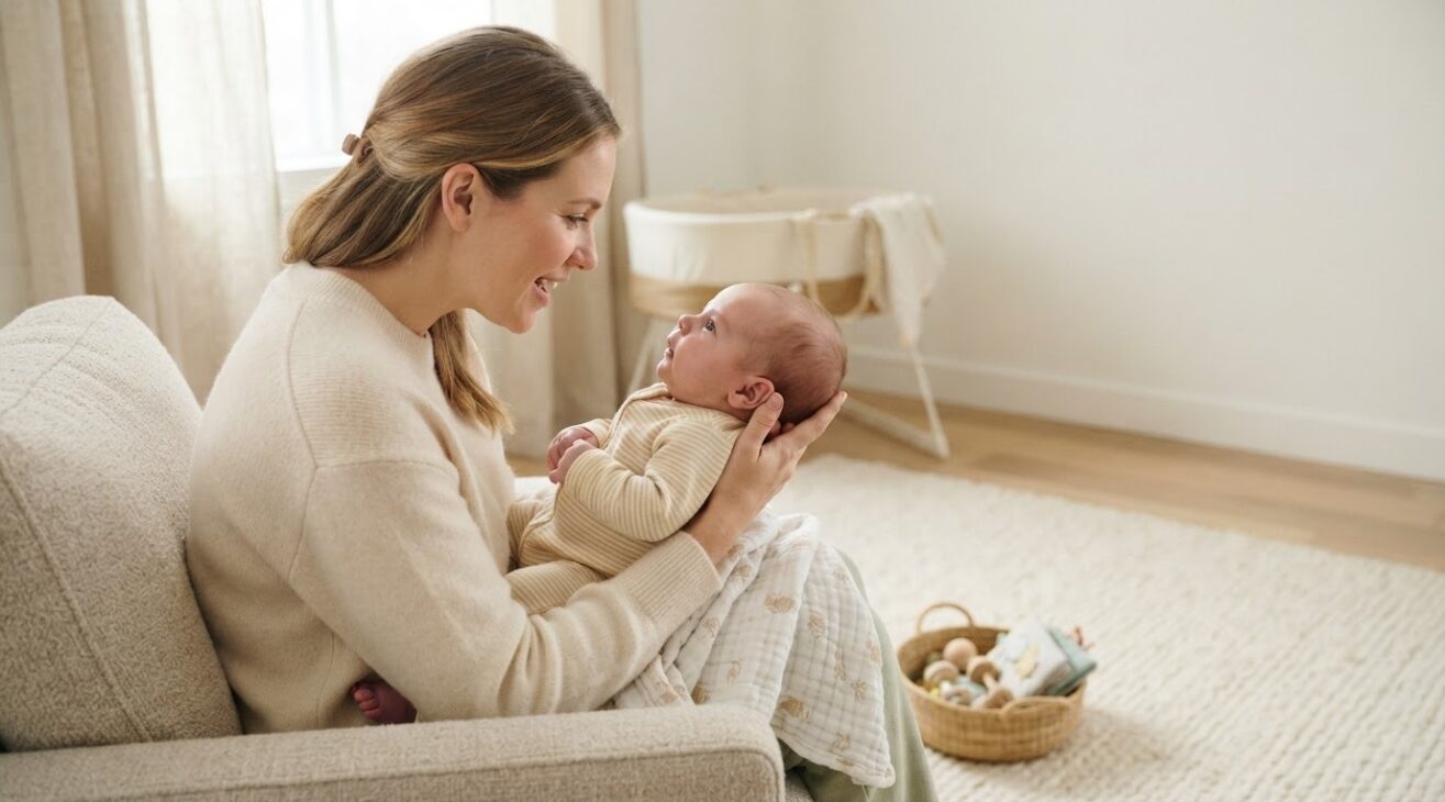 Hello, Baby: A Gentle Name-and-Voice Song for Babies 0–3 Months