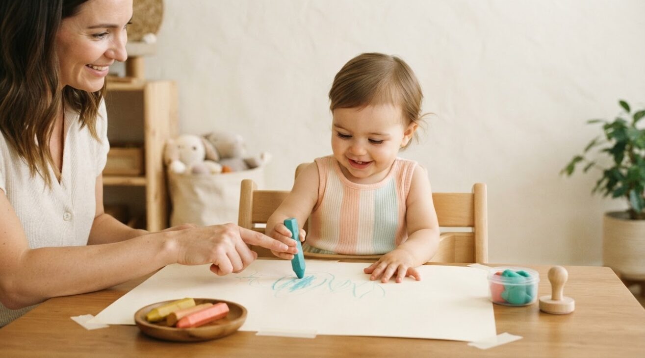 How to Support Early Writing & Mark Making for 1-Year-Old Toddlers