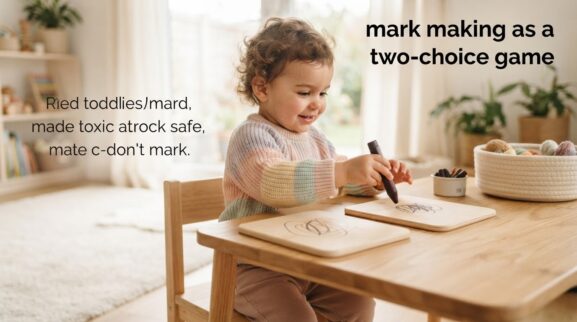 How to Support Early Writing & Mark Making for 2 Years parent learning guide for a 2-year-old