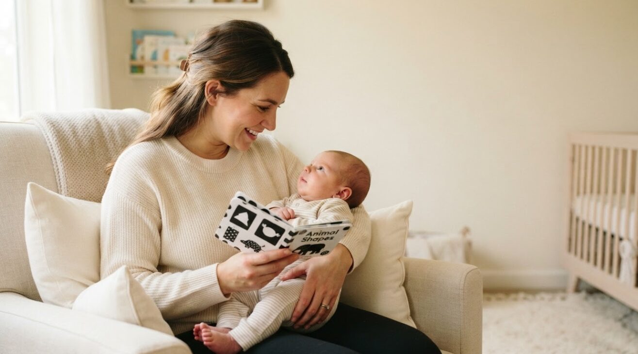 How to Support Shared Reading for Babies 0–3 Months