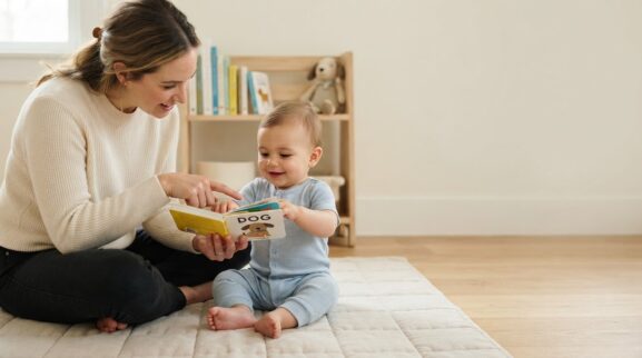 How to Support Shared Reading for 10–11 Months parent learning guide for a 10–11 month old baby