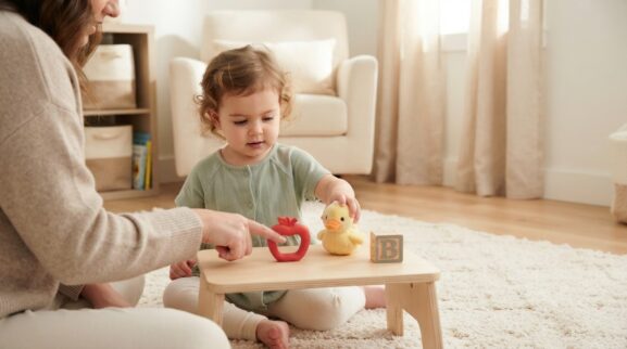 How to Use Banabooza First-Word Games With a 1-Year-Old learning activity for a 1-year-old