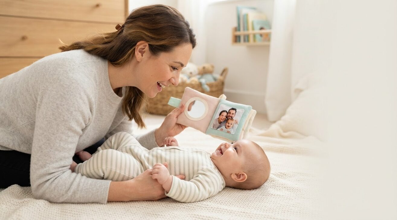 Identity & Family Activity Cards for Babies 4–6 Months
