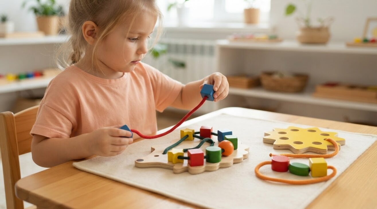 Lacing & Threading for 4-Year-Old Kids