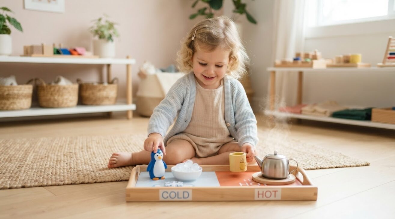 Learn Hot and Cold Through Play for 2-Year-Old Toddlers
