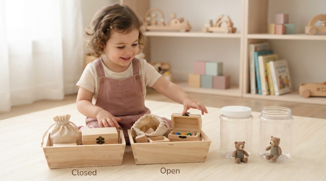 Learn Open and Closed Through Play for 2-Year-Old Toddlers