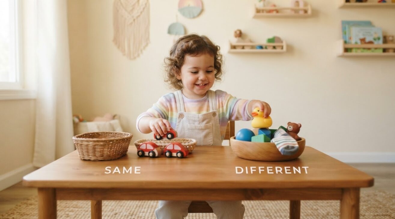 Learn Same and Different Through Play for 2-Year-Old Toddlers