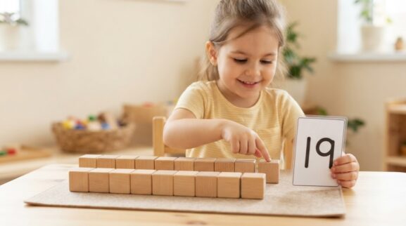 Learn the Number 19 learning activity for a 4-year-old