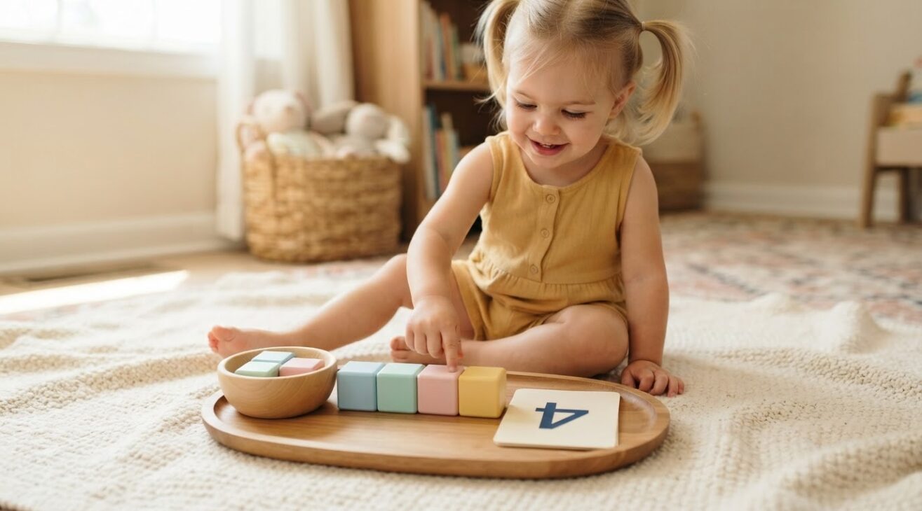 Learn the Number 4 for 2-Year-Old Toddlers