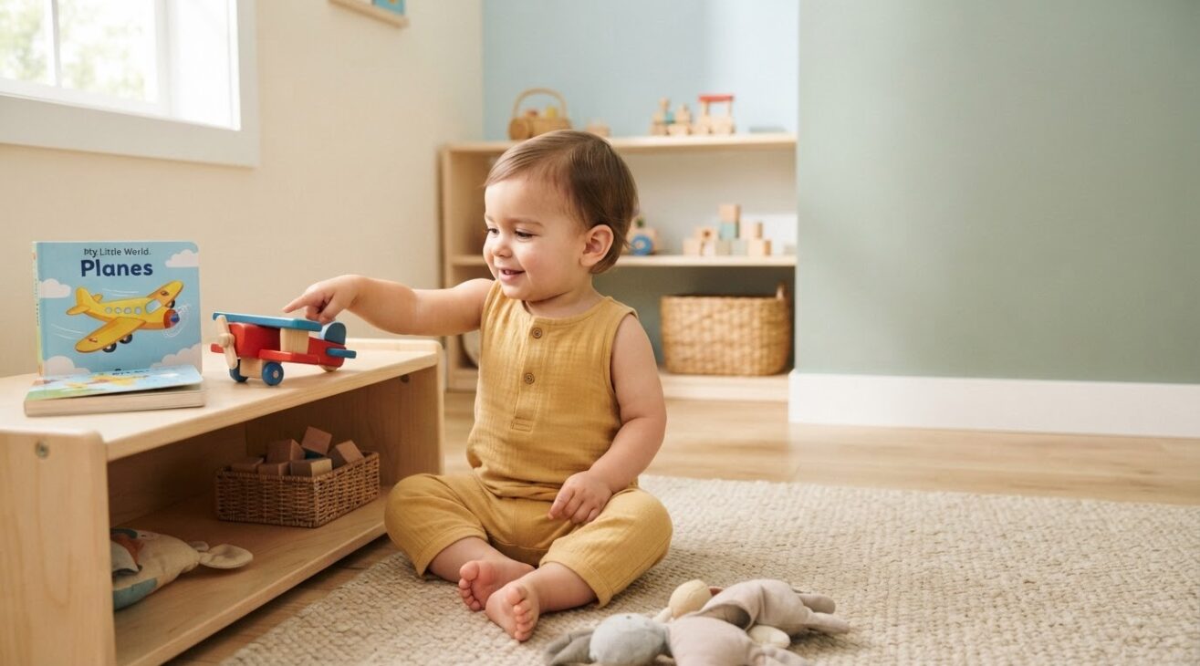 Learn the Word Airplane for 1-Year-Old Toddlers