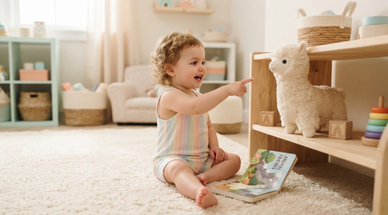 Learn the Word Alpaca for 1-Year-Old Toddlers