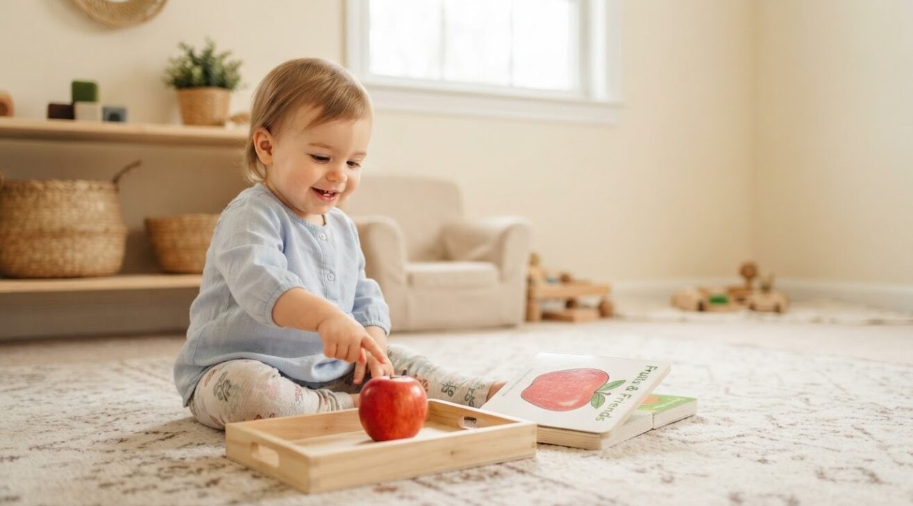 Learn the Word Apple for 1-Year-Old Toddlers