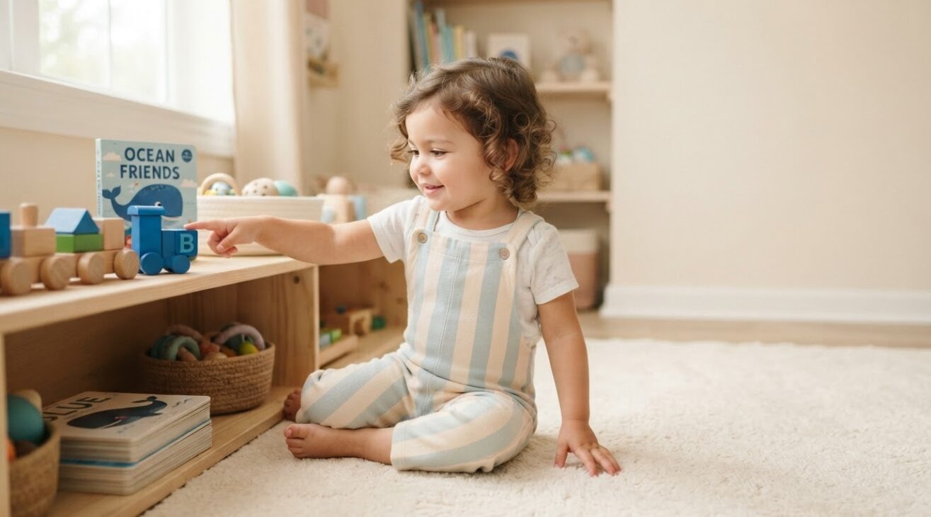 Learn the Word Blue for 2-Year-Old Toddlers