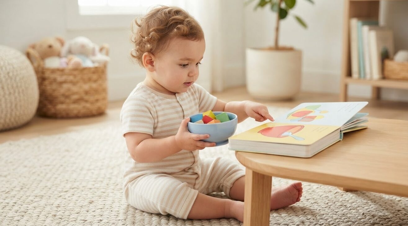 Learn the Word Bowl for 1-Year-Old Toddlers