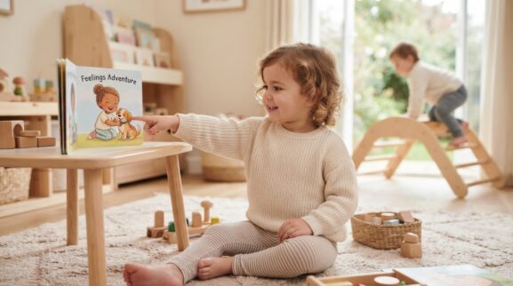 Brave learning activity for a 2-year-old